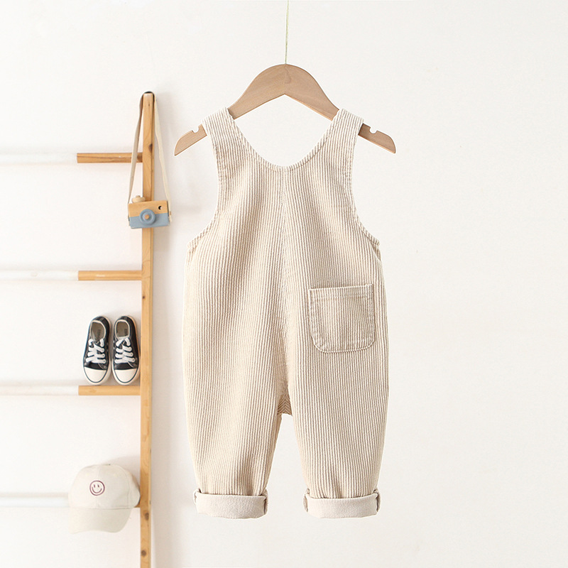 Baby Toddler Florals Embroidery Overalls