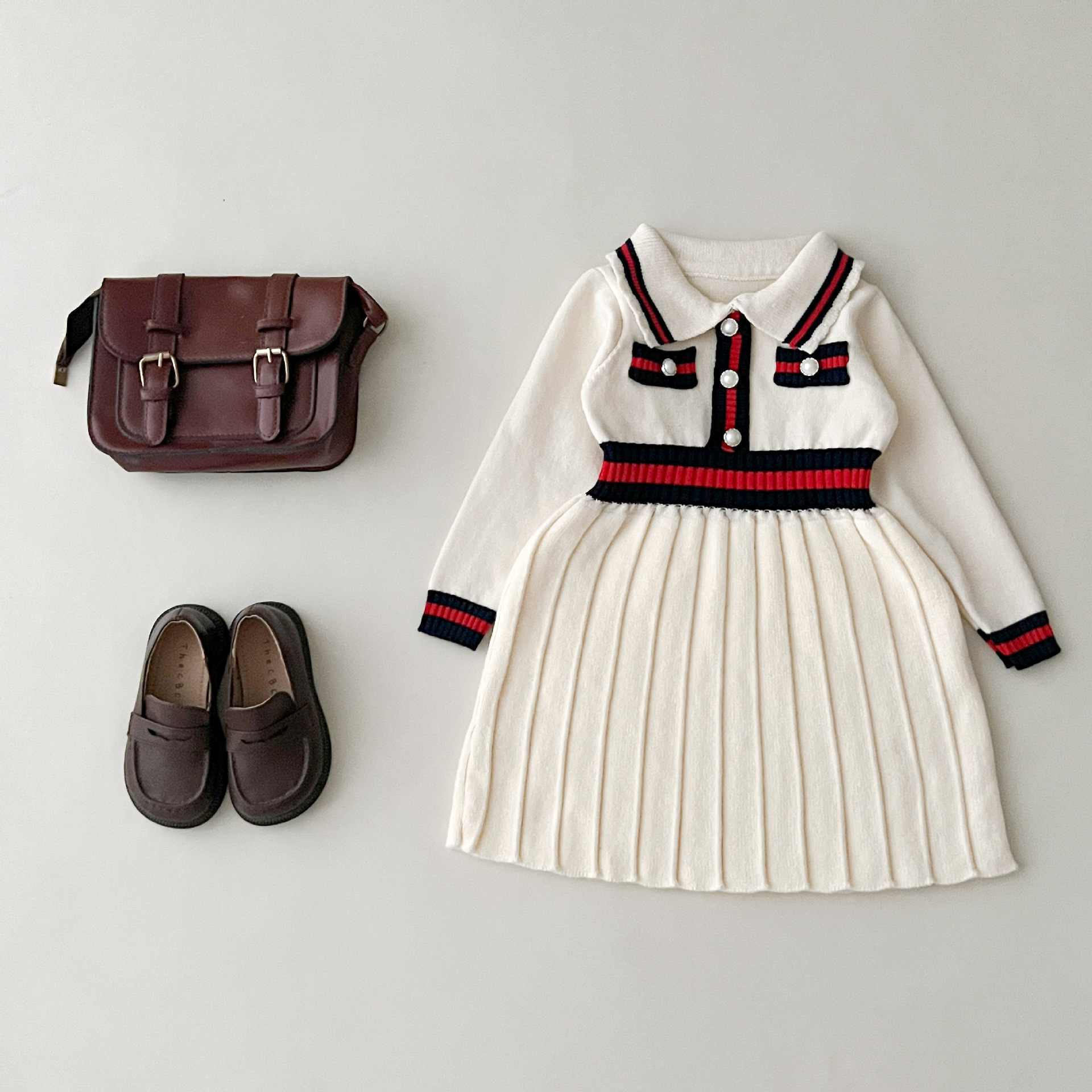 Toddler Girl Polo Collar Dress