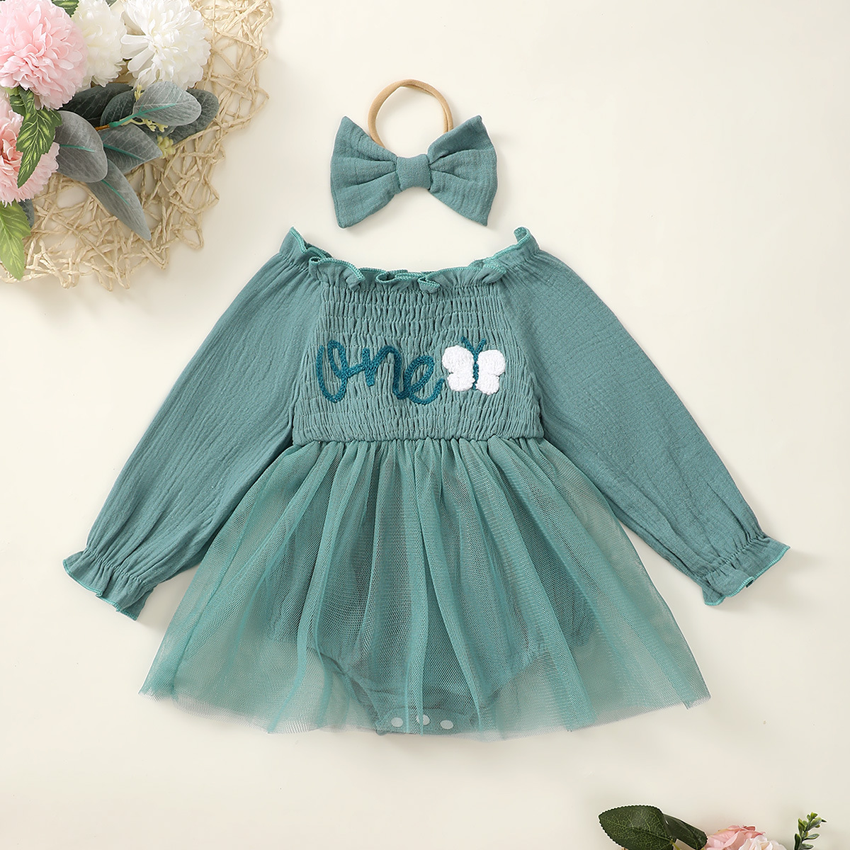 ONE Baby Butterfly Slogan Bodysuit