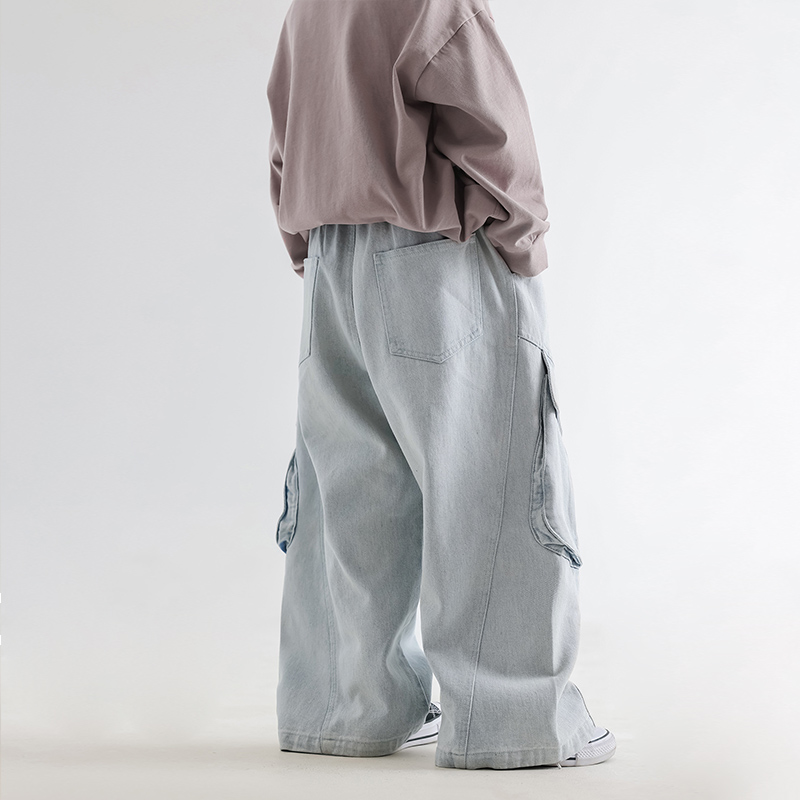 Toddler Boy Big Pocket Blue Pants