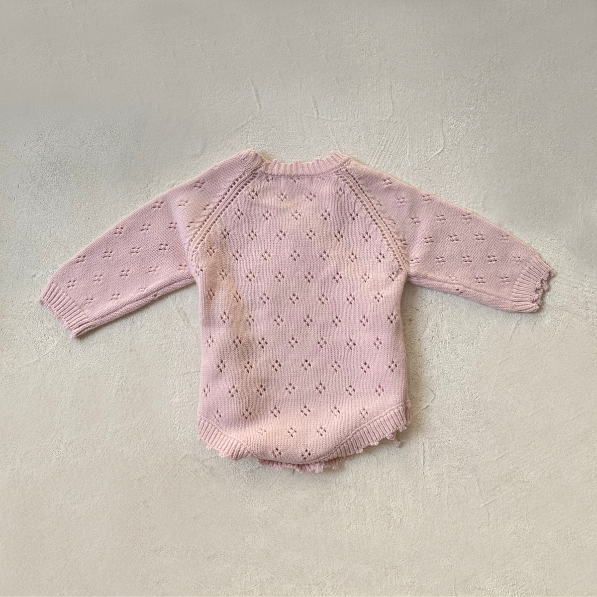 Baby Girls Floral Embroidered Sweater Bodysuit