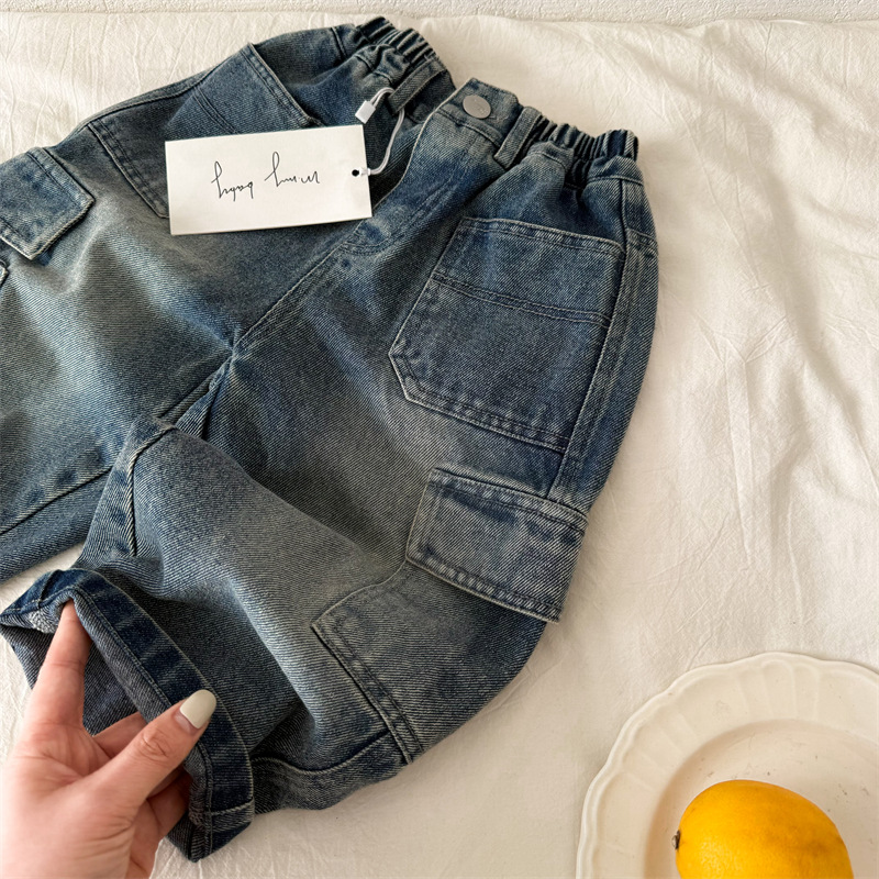 Toddler Pocket Blue Denim Pants