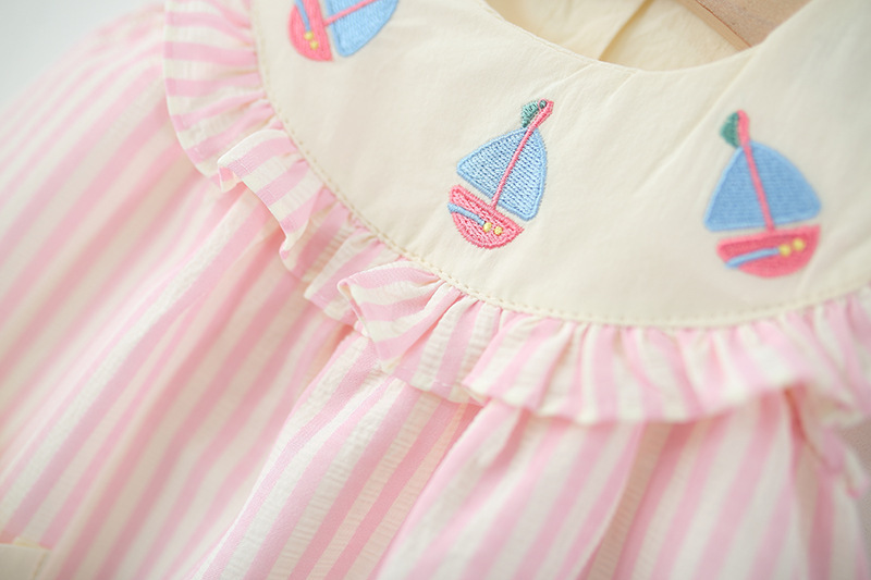 Baby Sailboat Striped Sleeveless Dress