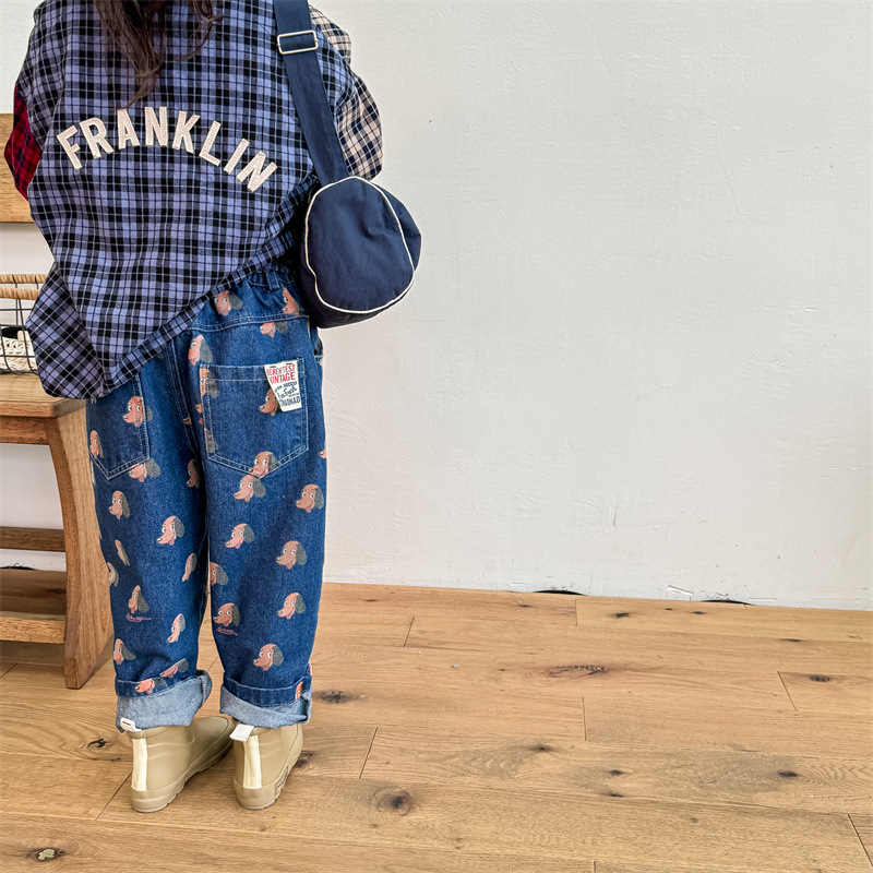 Kid Dog Casual Denim Pants