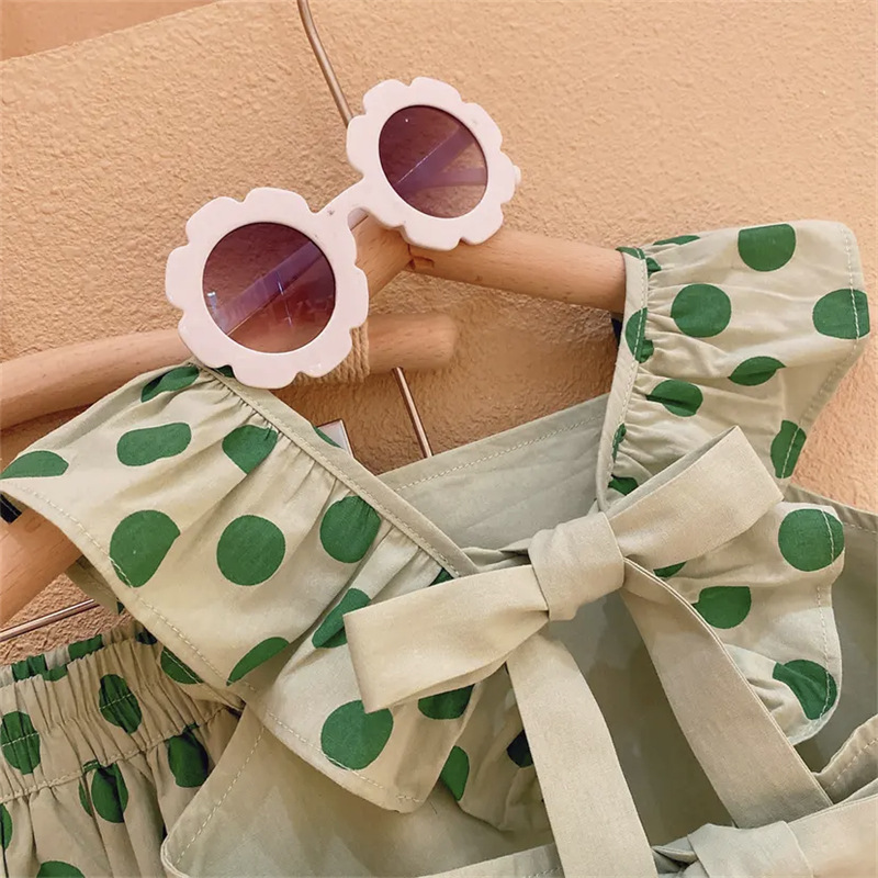 Toddler 2-Piece Green Dots Set with Hat