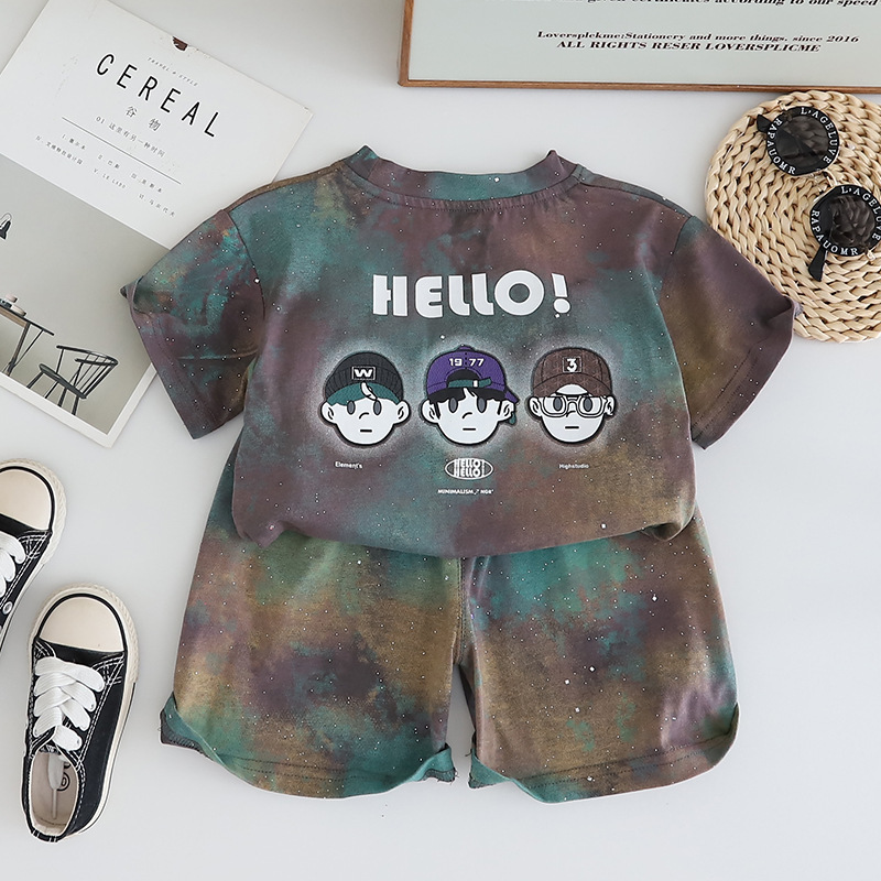 HELLO Baby Toddler 2-Piece Tie Dye Set