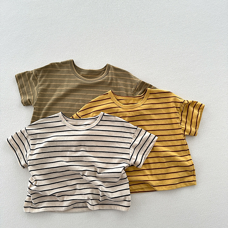 Kid Vintage Stripe Casual T-Shirt