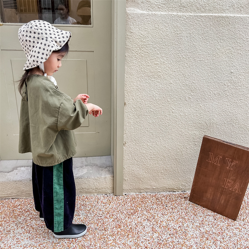 Kid Boy Contrast Corduroy Pants