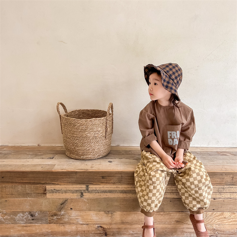 Toddler Checkerboard Casual Pants