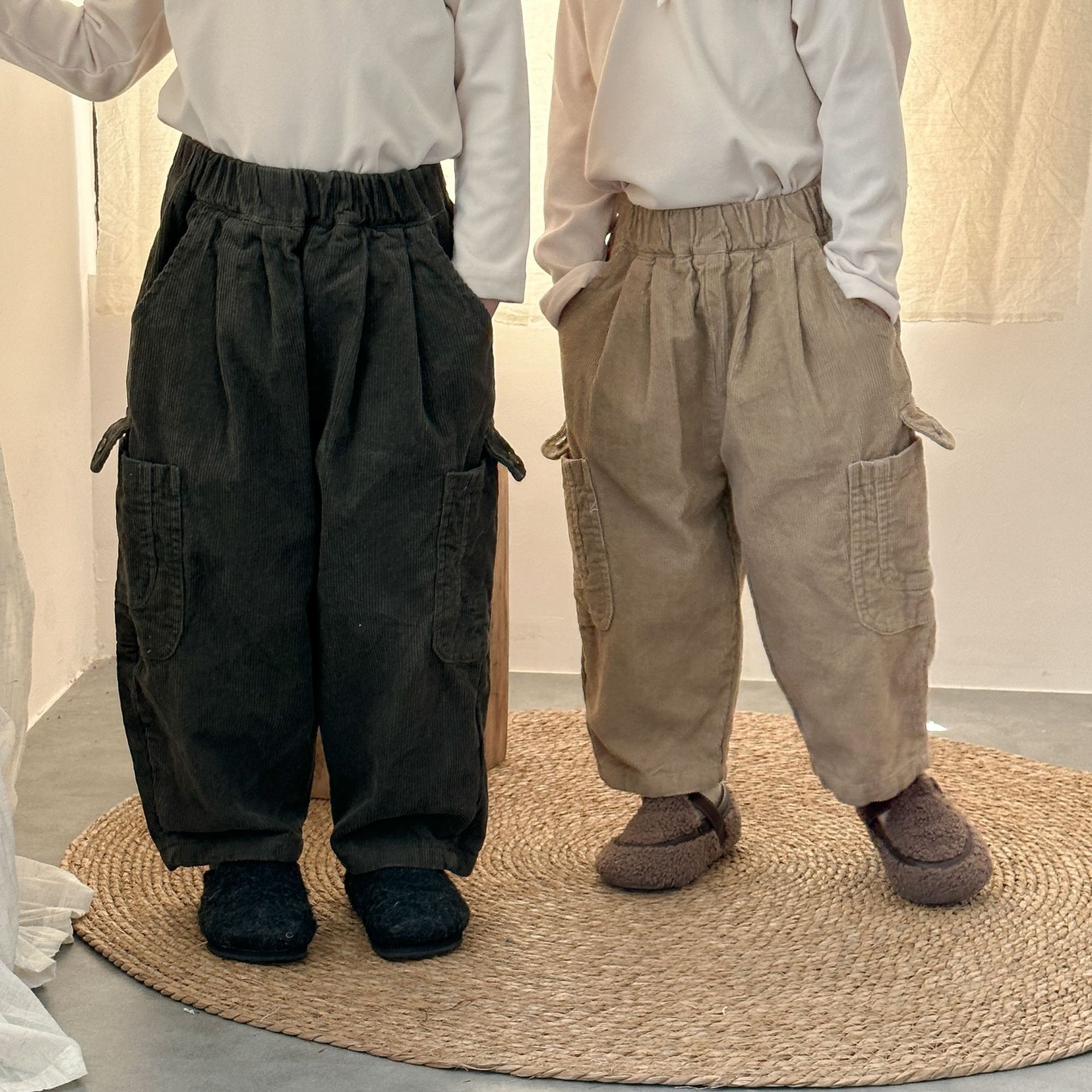 Kids Corduroy Pocket Pants
