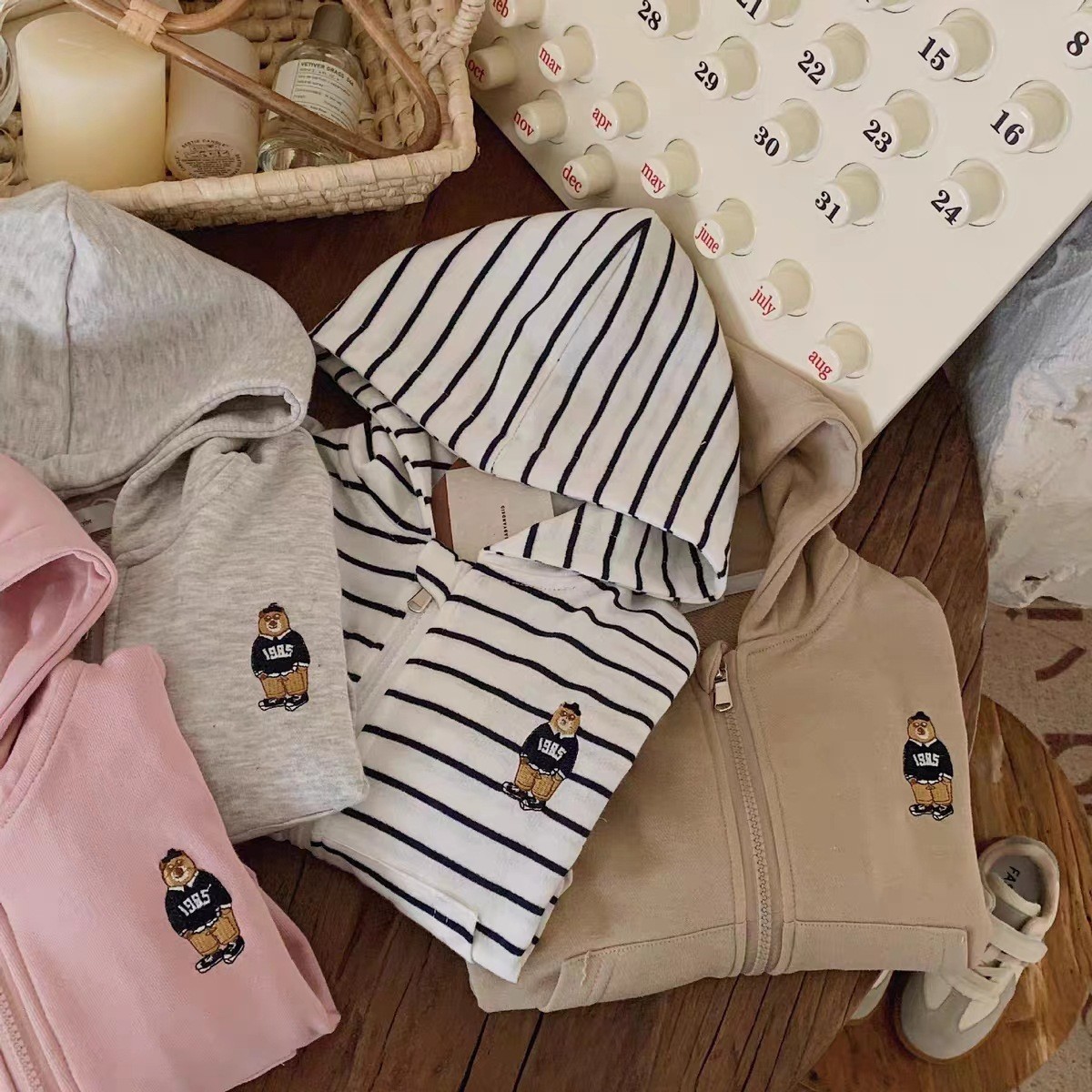 Baby Toddler Bear Cardigan Hooded Sweatshirt