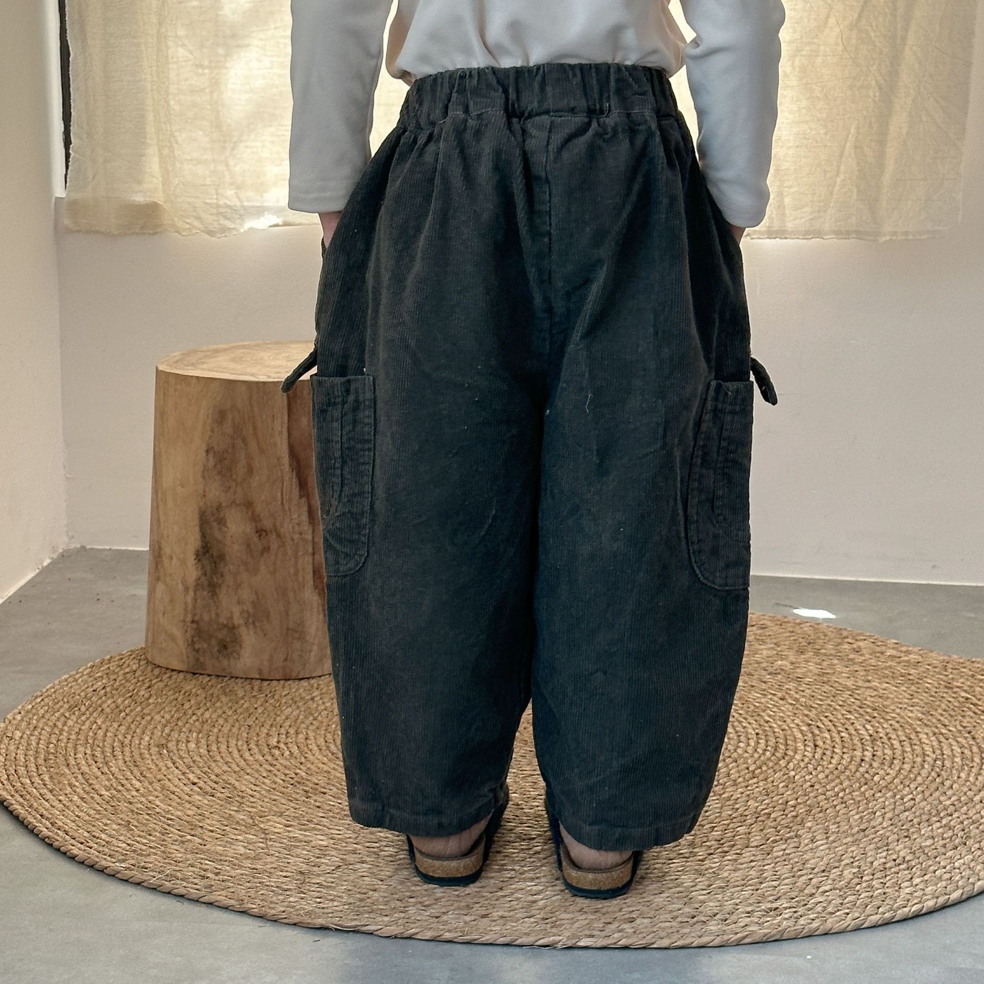 Kids Corduroy Pocket Pants