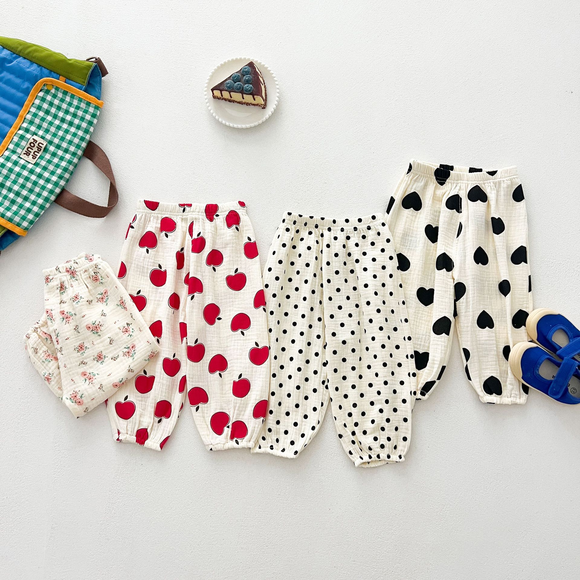Toddler Apple Dots Florals Pants