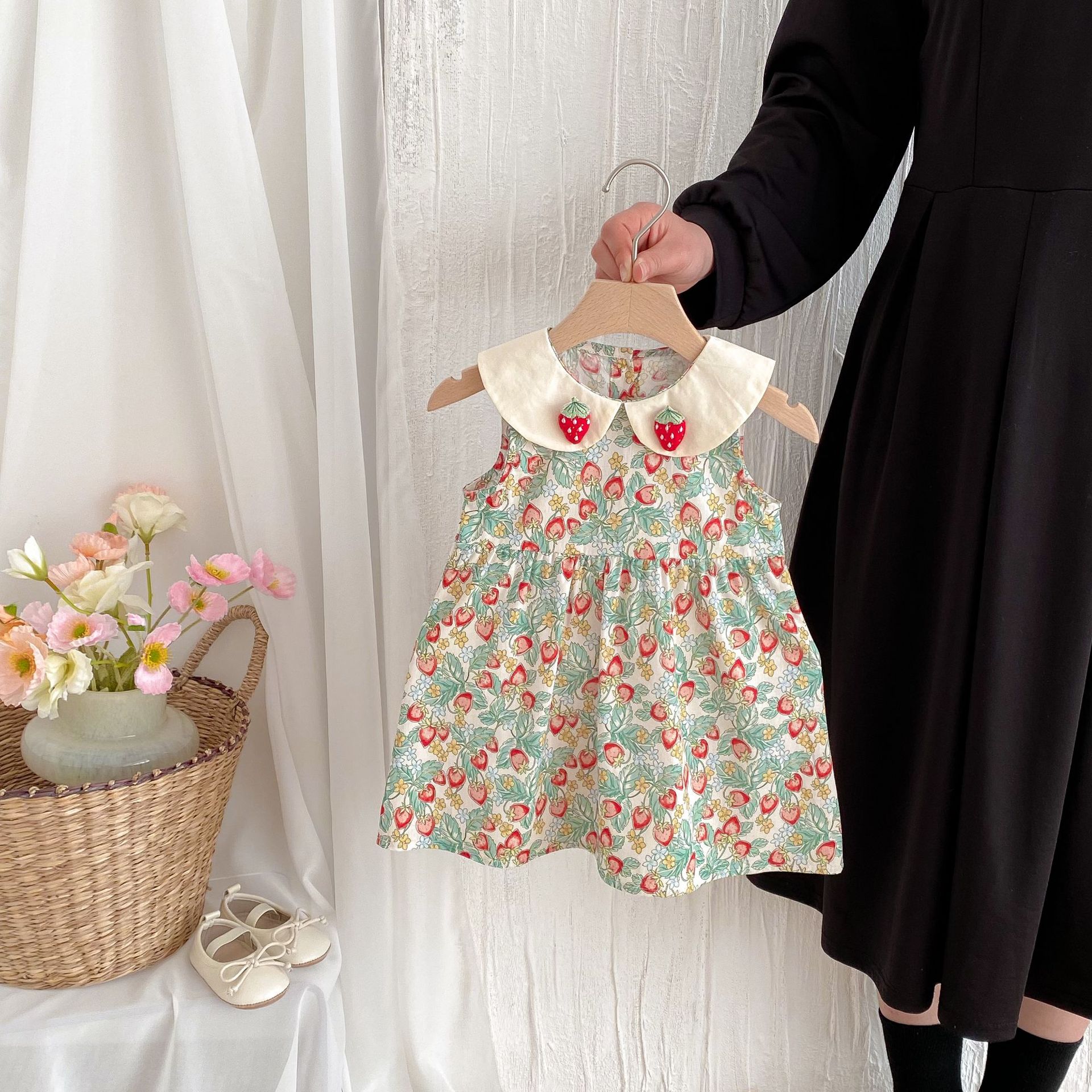 Baby Kid Girls Strawberry Princess Sundress