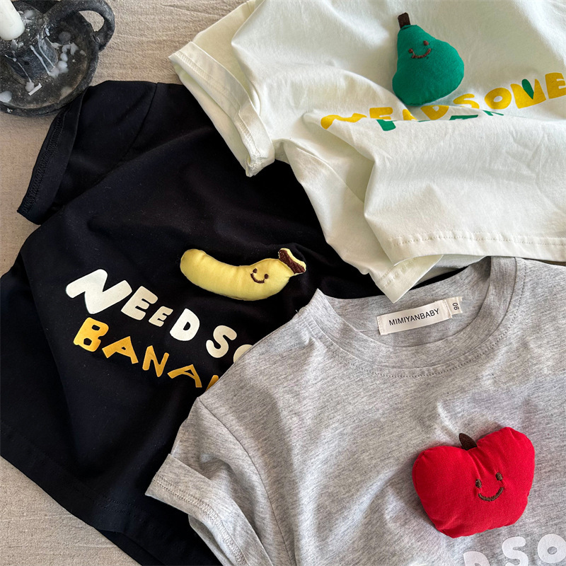 Toddler 3D Apple Bananas-shirt