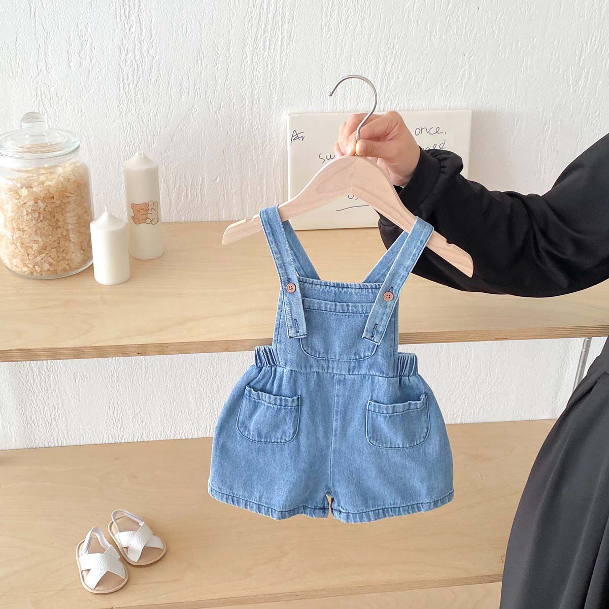 Baby Vintage-inspired Denim Overalls