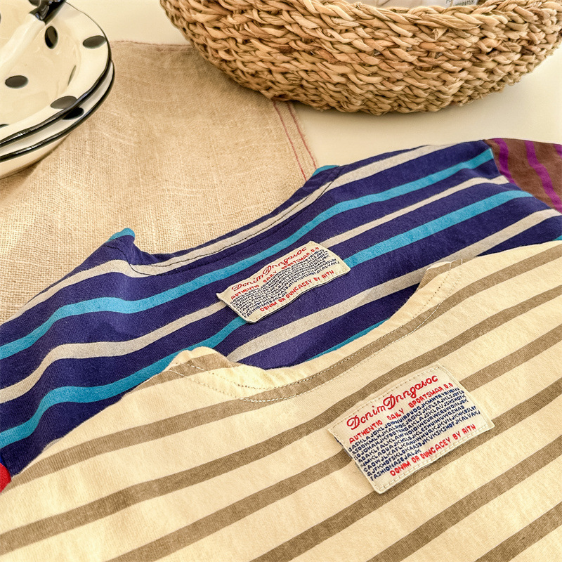 Toddler Contrast Striped T-shirt T-shirt