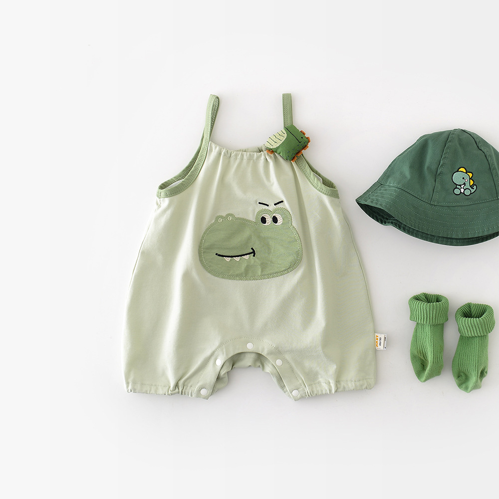 Baby Crocodile Patch Romper