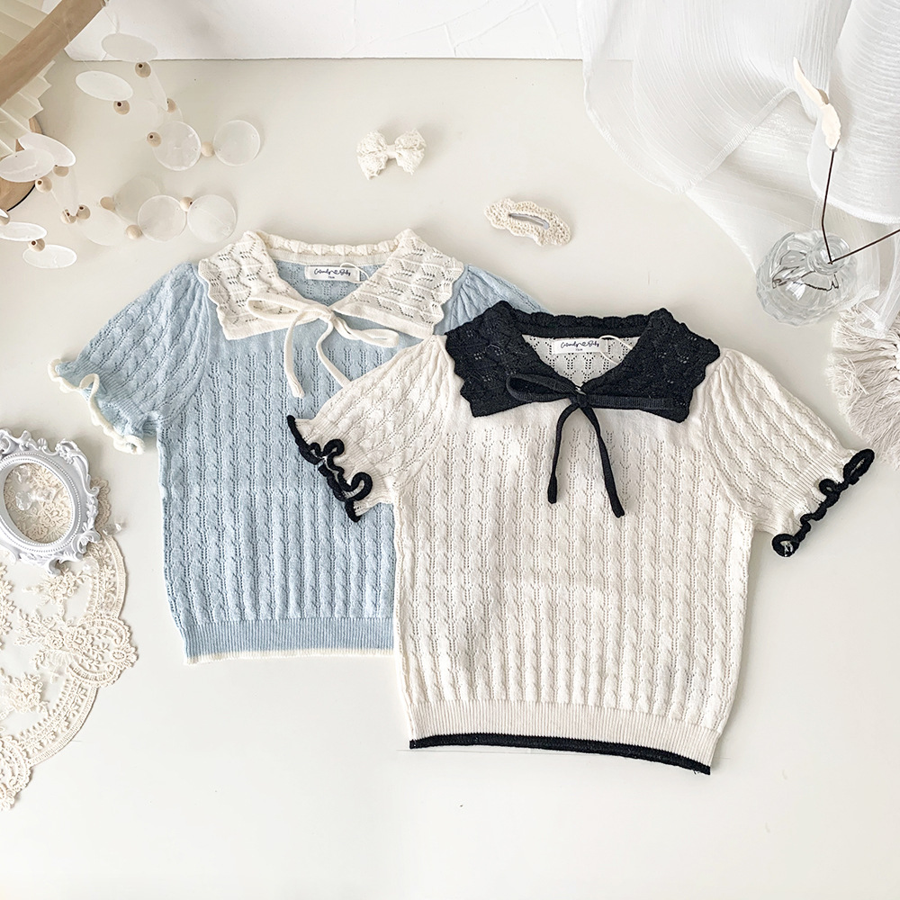 Baby Toddler Girl Lapel Sweater