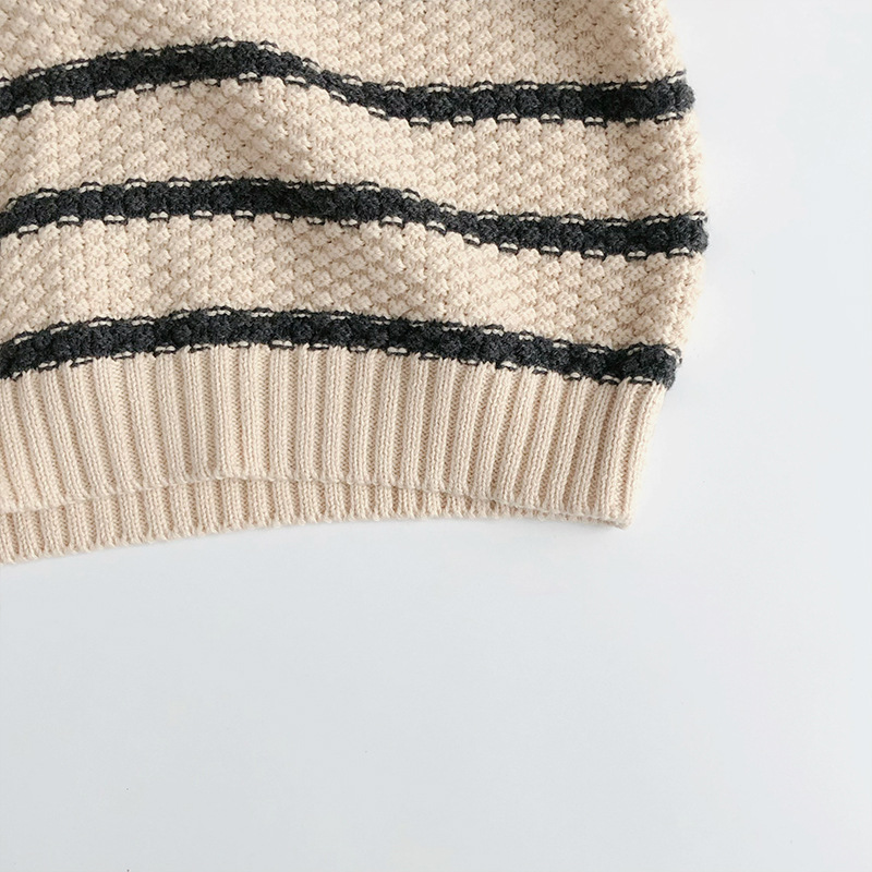 Kid Striped Polo Sweater
