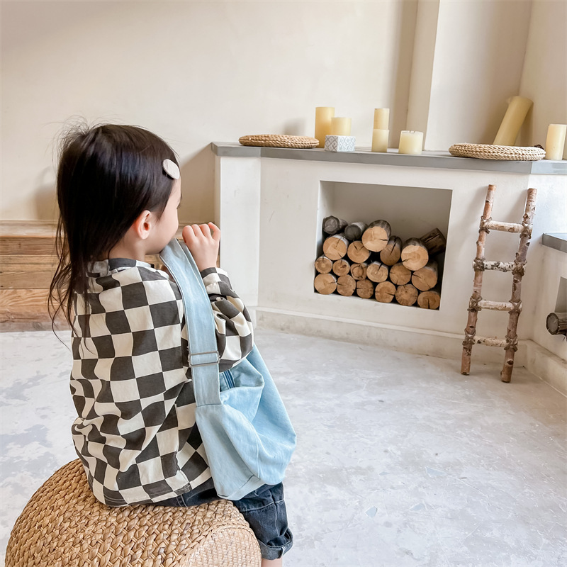 Toddler Checkerboard Long-Sleeved T-shirt