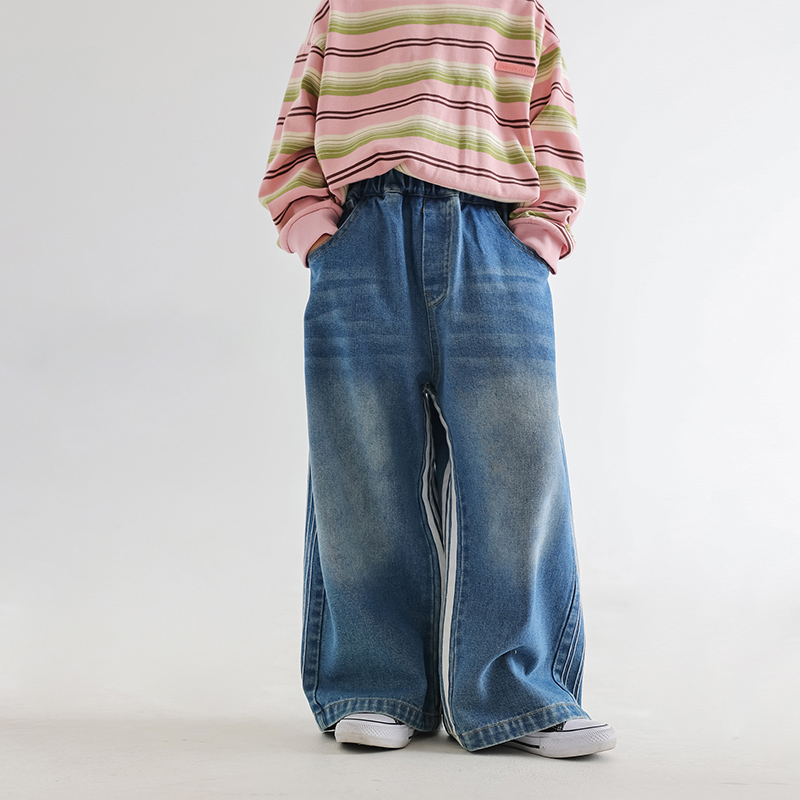 Toddler Boy Washed Blue Jeans