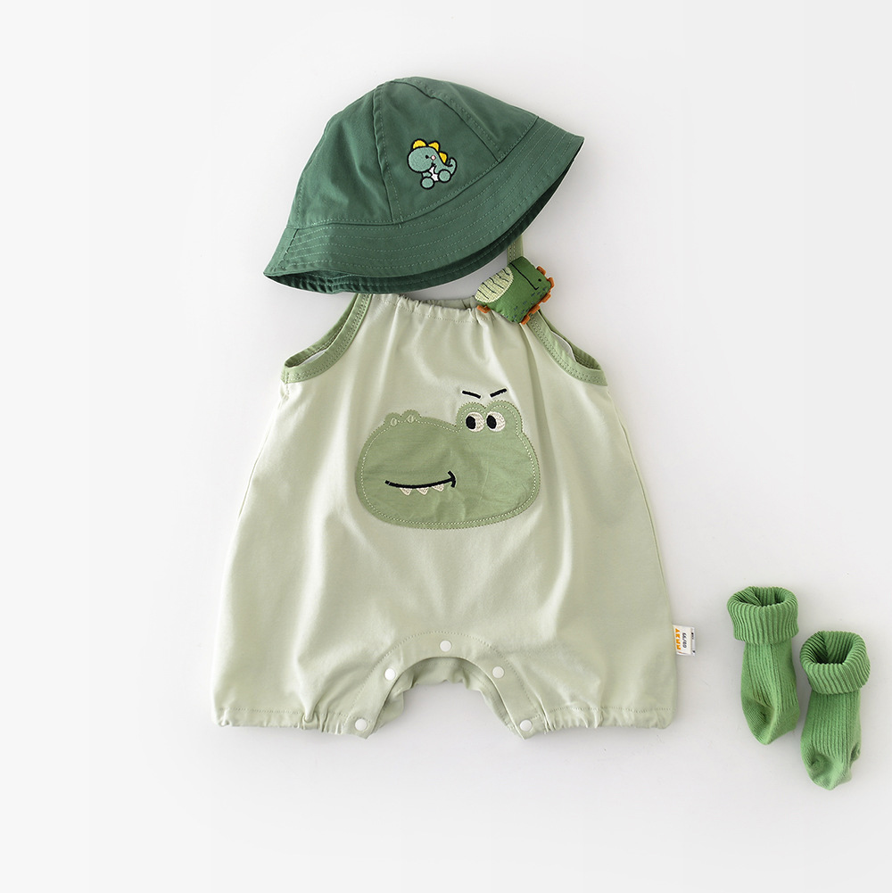 Baby Crocodile Patch Romper