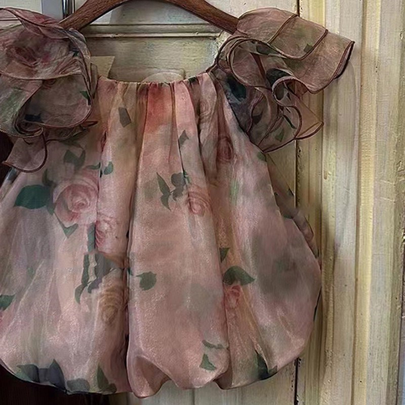 Toddler Girl Floral Mesh T-Shirt