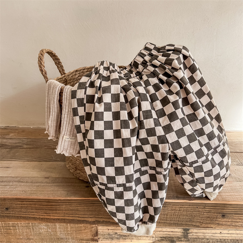 Toddler Checkerboard Casual Pants