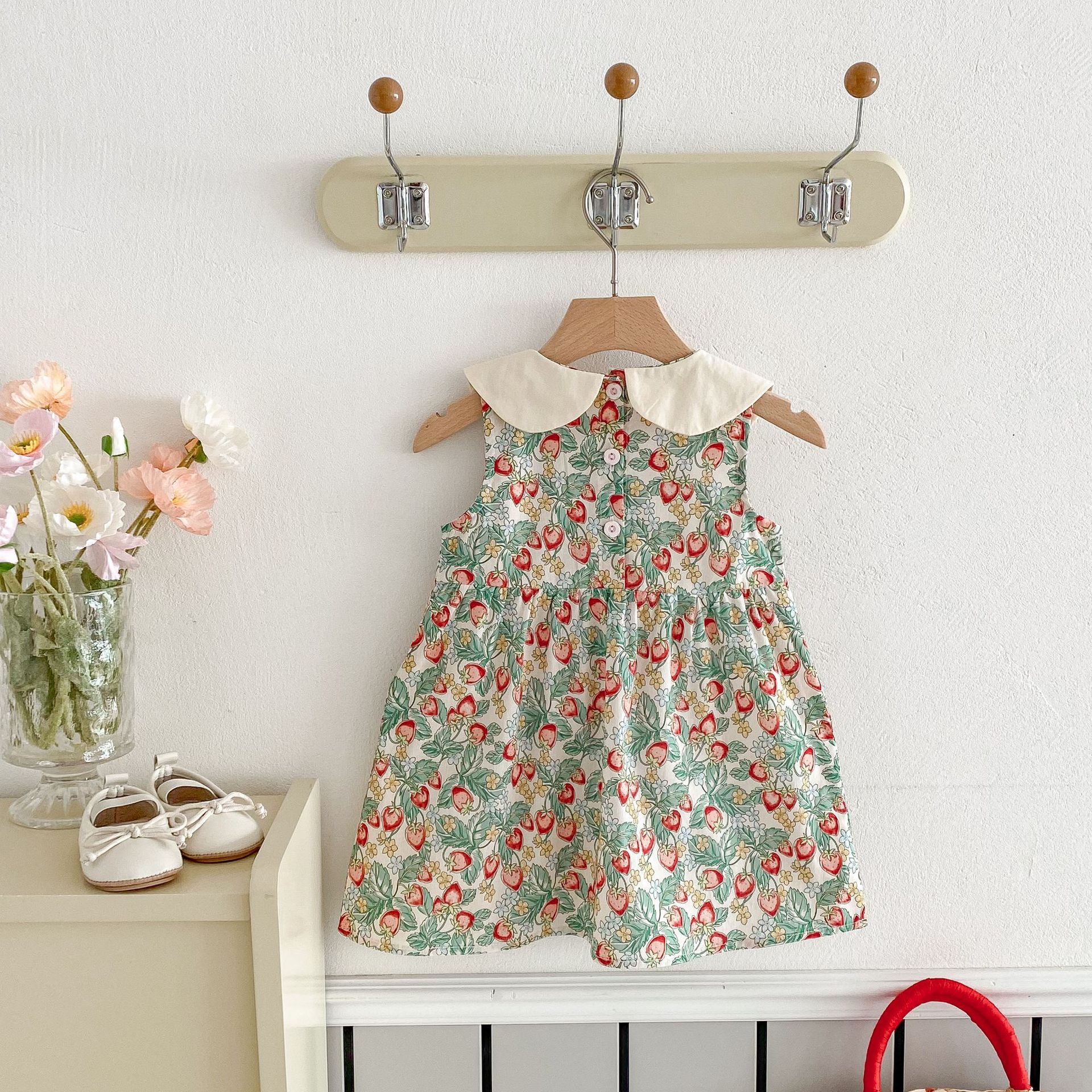 Baby Kid Girls Strawberry Princess Sundress