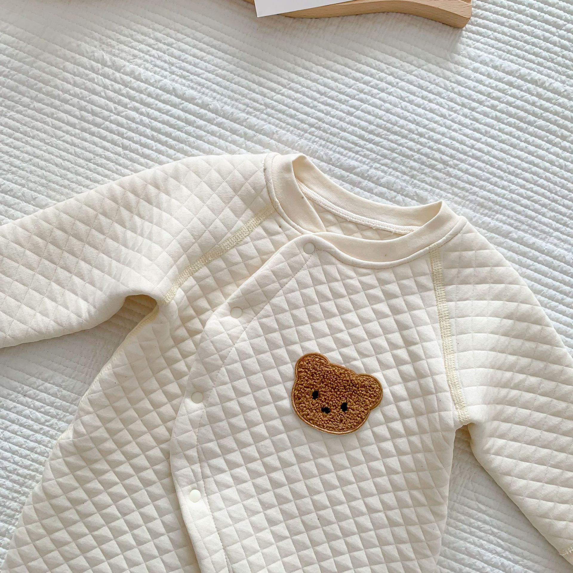Baby Bear Kimono Crew Neck Romperr