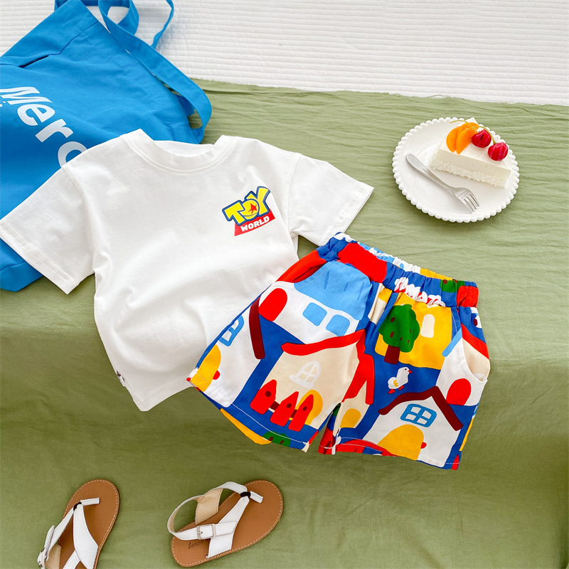 Toddler Colorful House Shorts