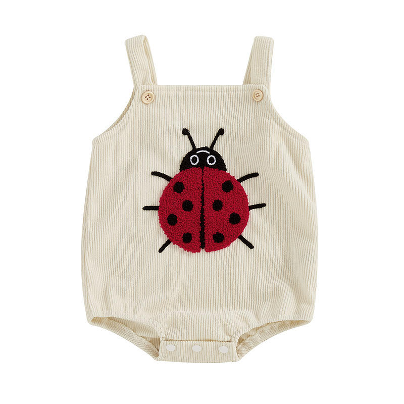 Baby Animal and Plant Embroidered Bodysuit