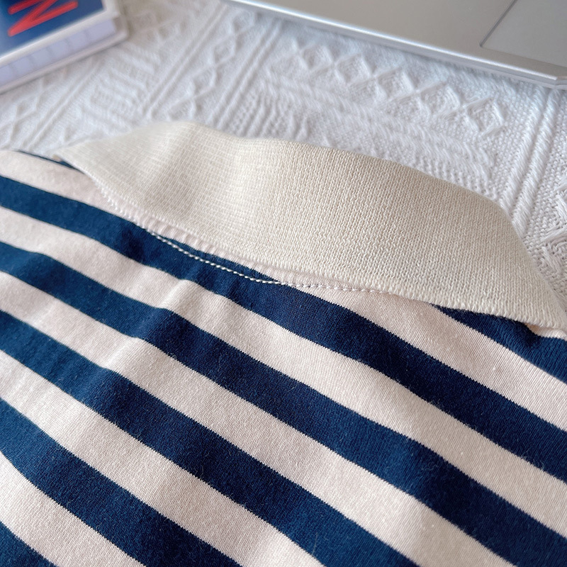 Baby Toddler 2-Piece Bear Stripe Polo Shirt Set