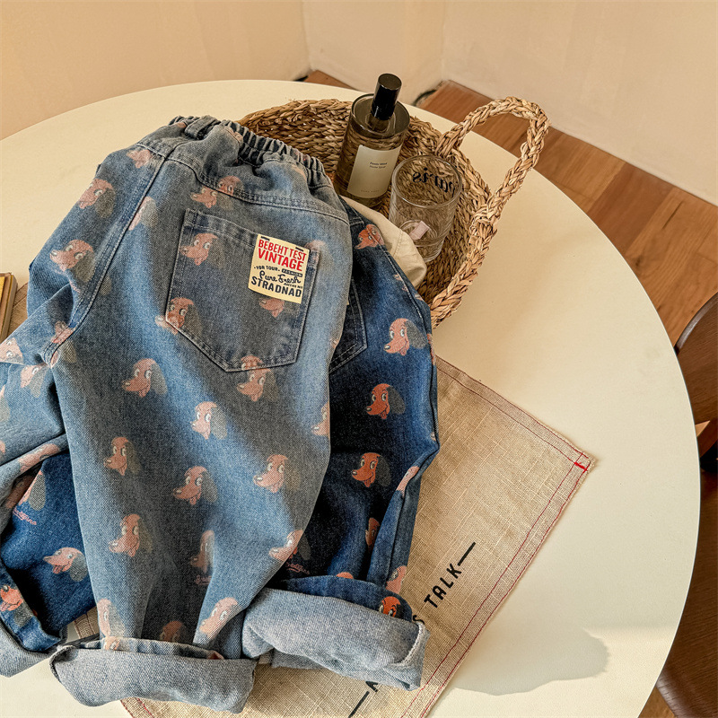 Kid Dog Casual Denim Pants