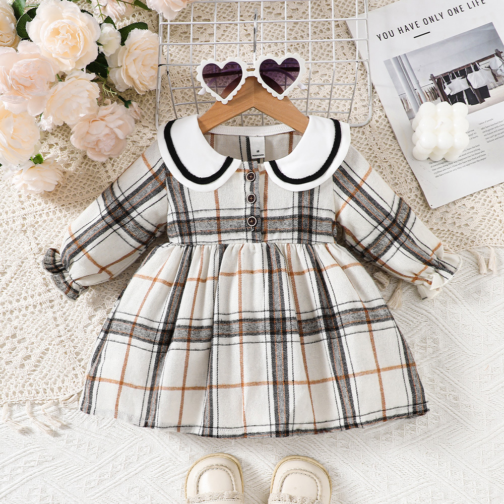 Baby Girl Brown Dress Romper