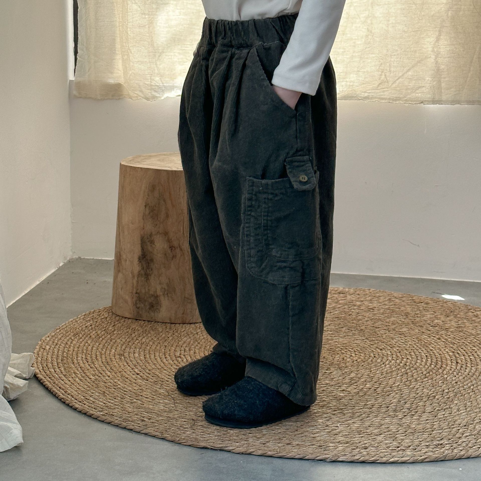 Kids Corduroy Pocket Pants