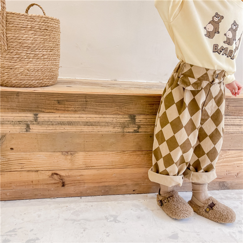 Kid Diamond Casual Denim Pants