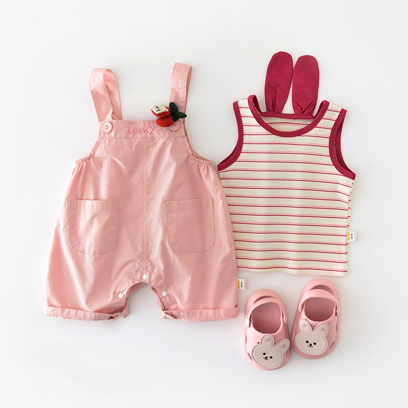 Baby Stripe Rabbit Vest