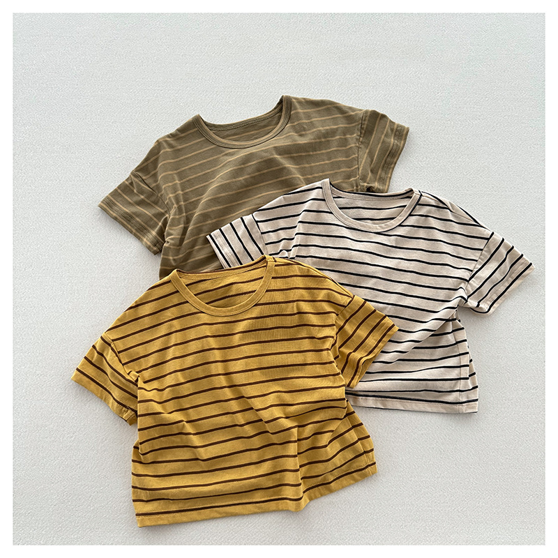 Kid Vintage Stripe Casual T-Shirt