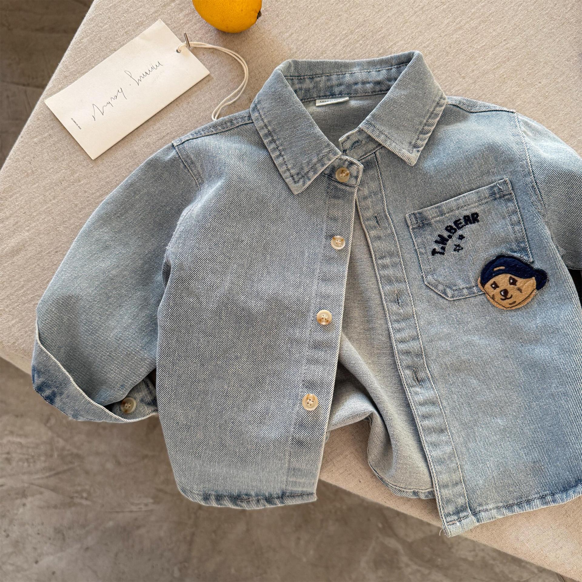 Kid Boy Denim Bear Jacket