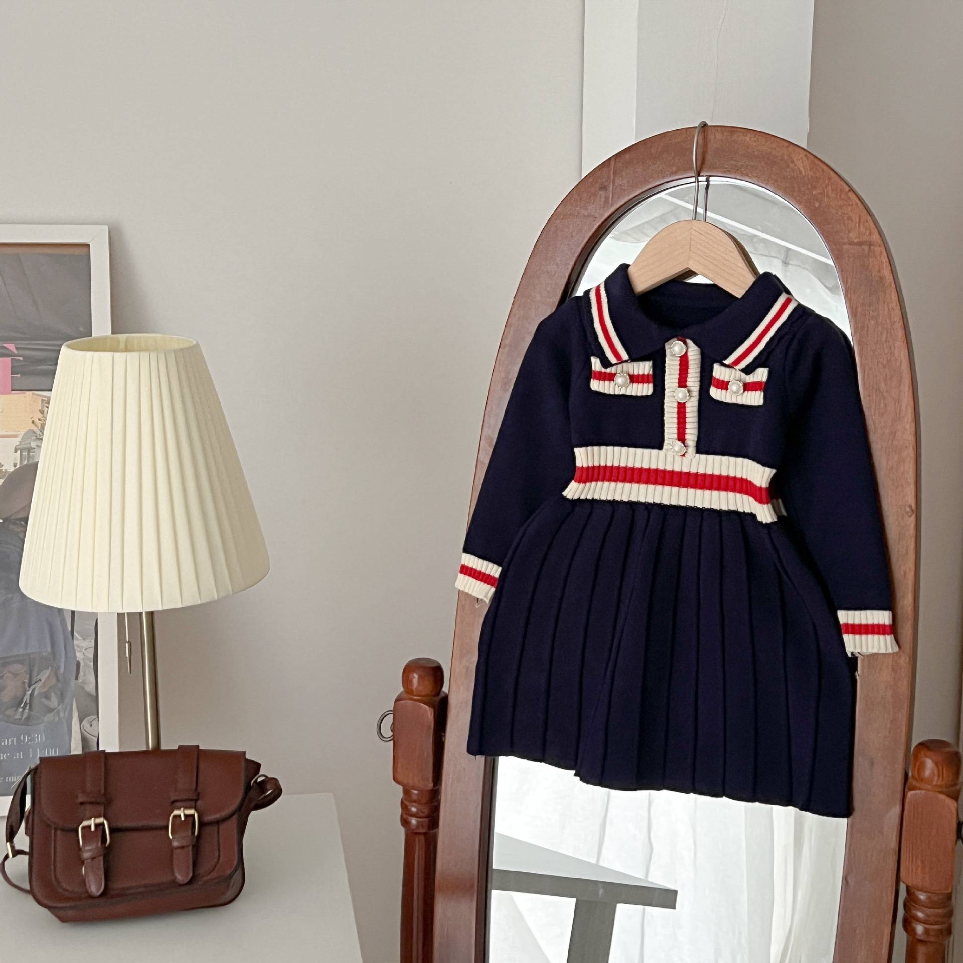 Toddler Girl Polo Collar Dress