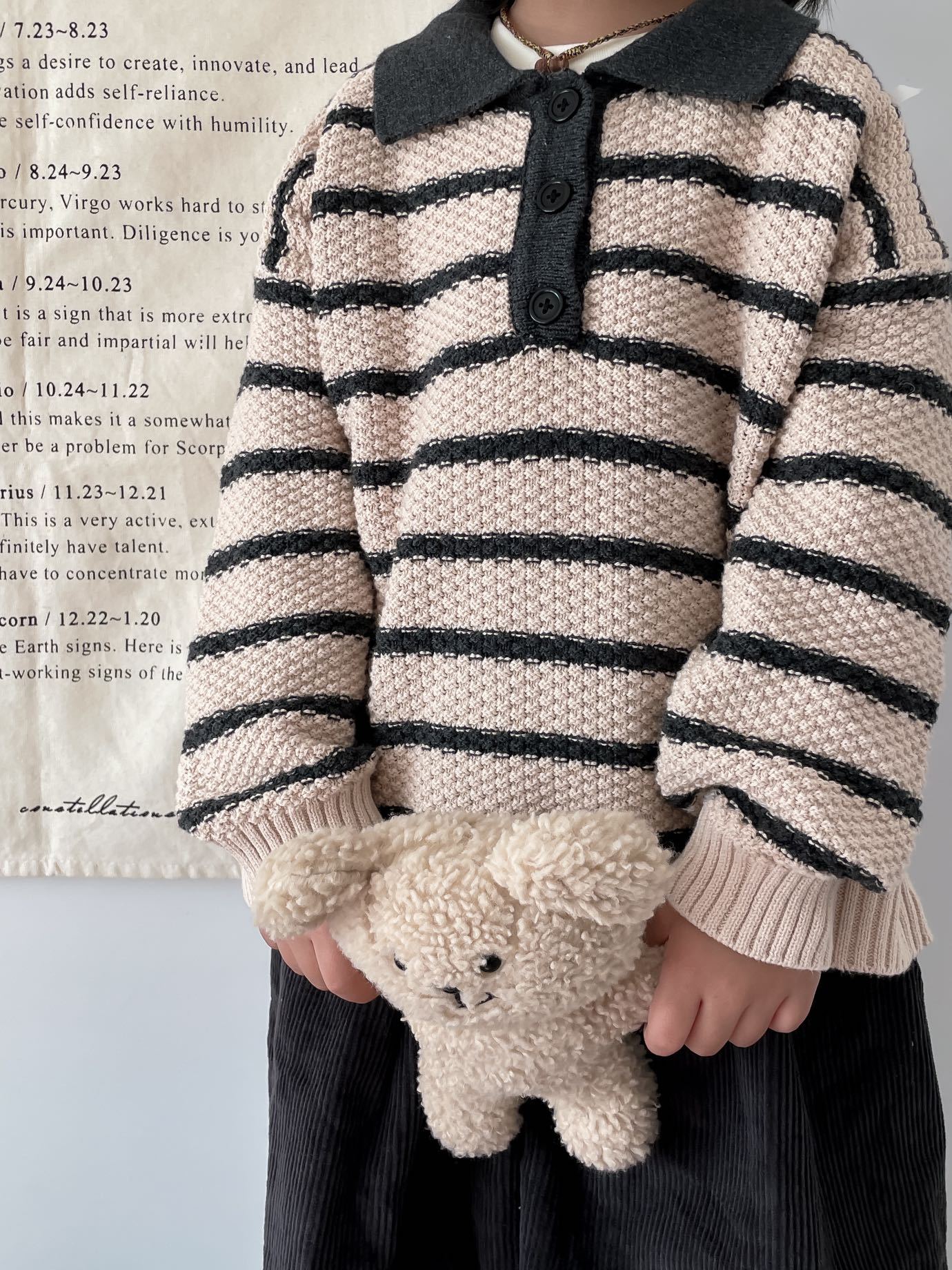 Kid Striped Polo Sweater