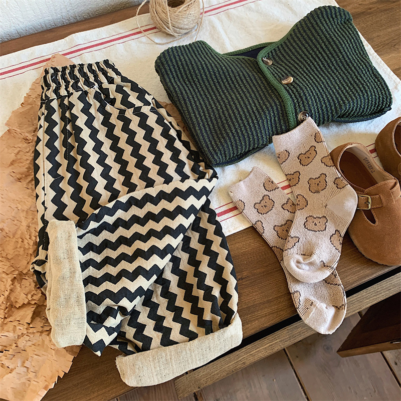 Toddler Wavy Grain Loose Pants