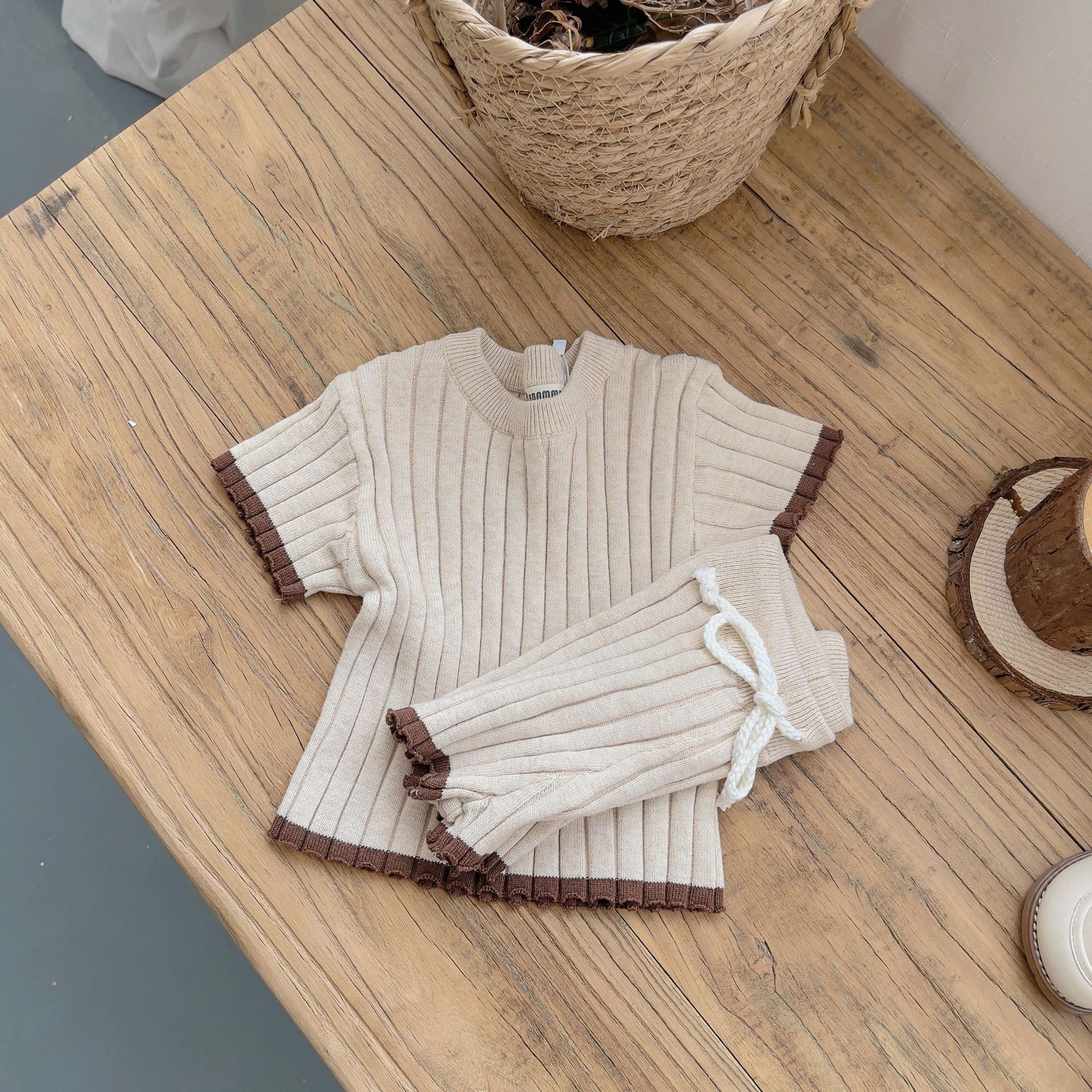 Baby Girls Heart Hollow Sweater Bodysuit