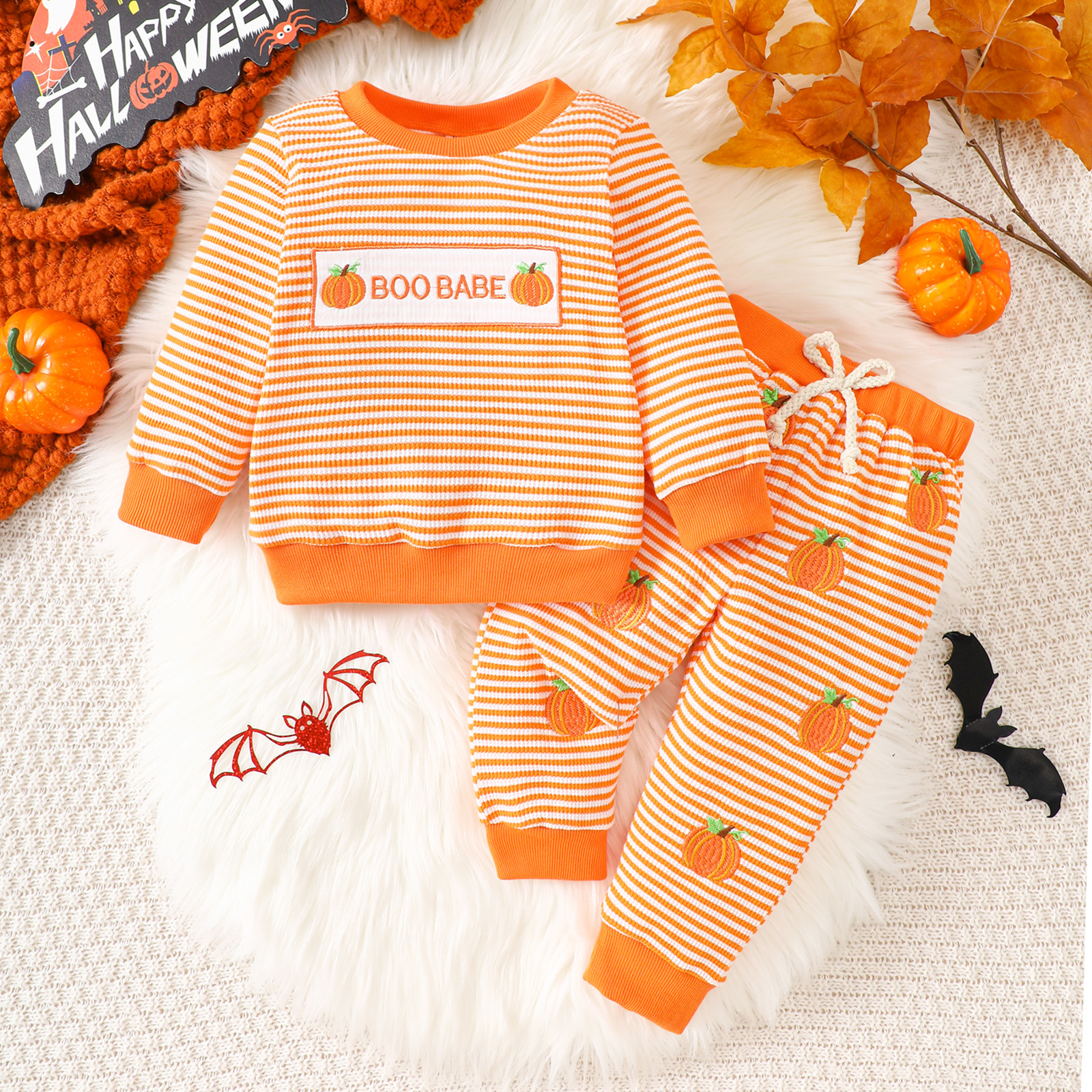BOO BABE Baby Embroidery 2 Pieces Set
