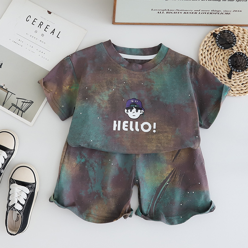 HELLO Baby Toddler 2-Piece Tie Dye Set