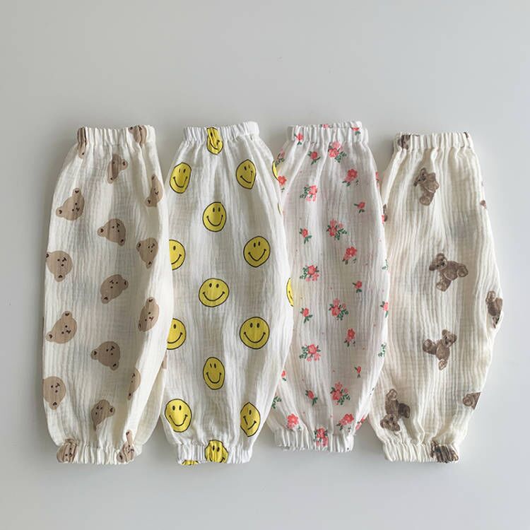 Baby Bear Florals Smile Face Pants