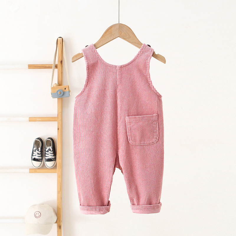 Baby Toddler Three Bear Embroidered Overalls