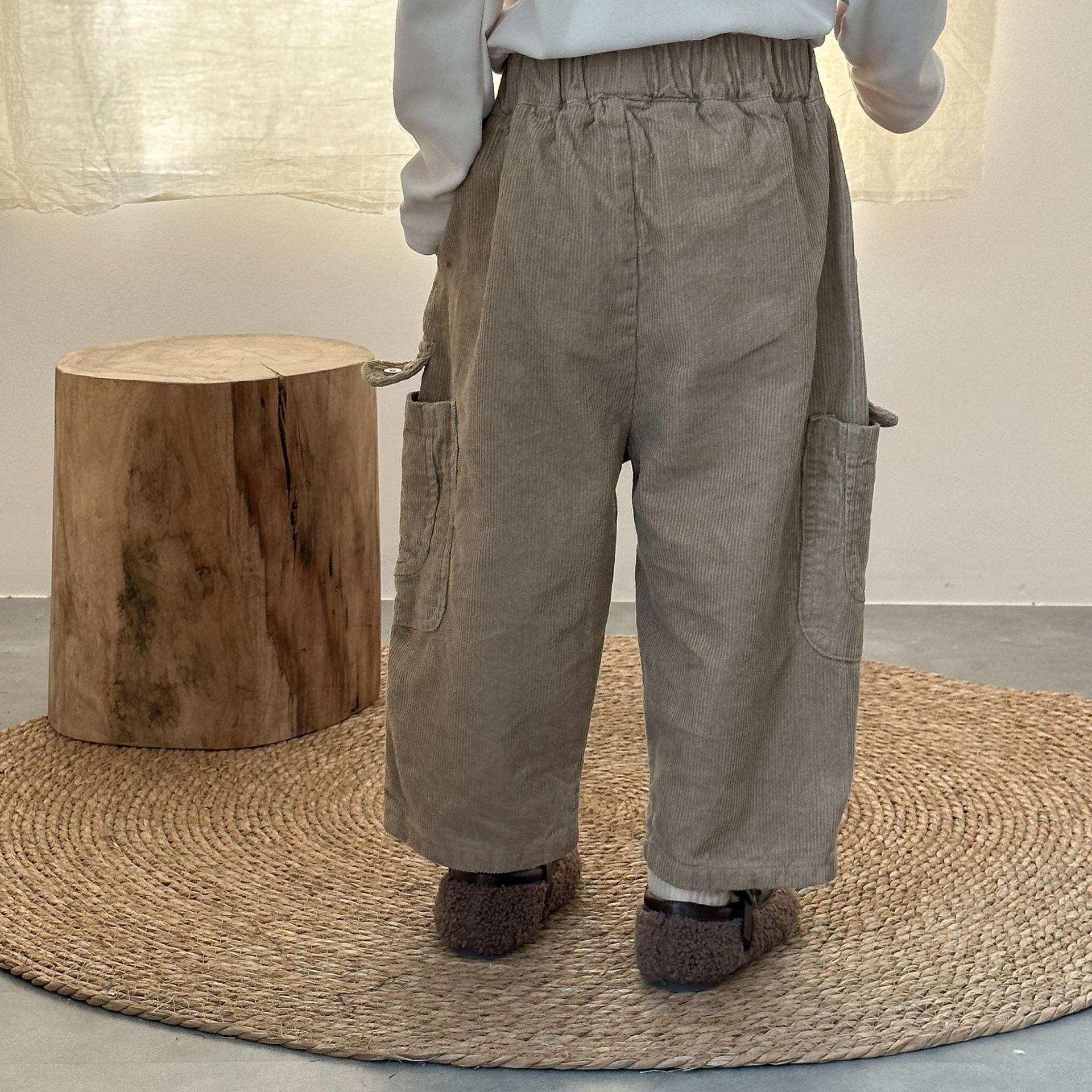Kids Corduroy Pocket Pants